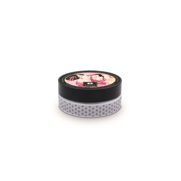 Mini Coffret poudre corporelle framboise et plumeau assorti 